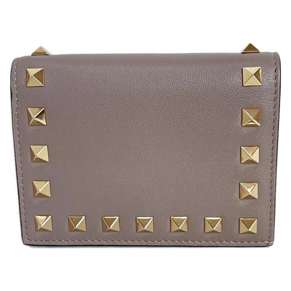 VALENTINOGARAVANI Rockstud Gray Gold Leather Hardware - 207-082925 - Picture 2 of 5